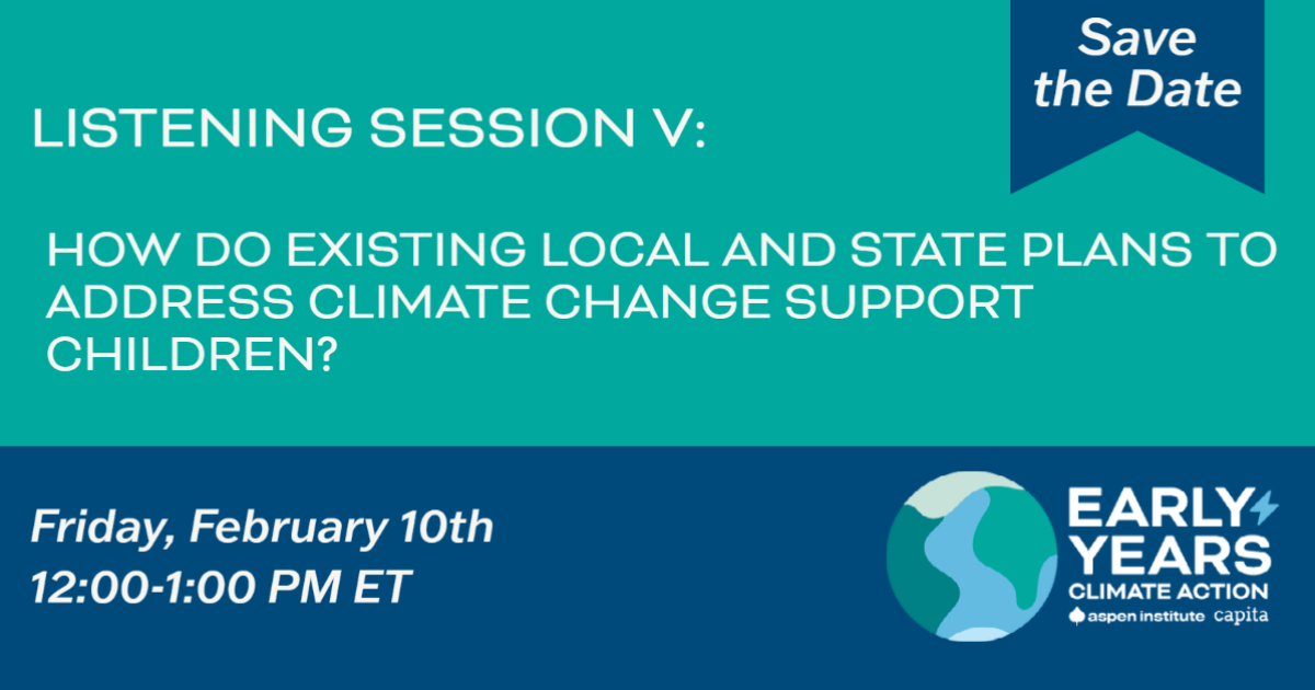 Early Years Climate Action Task Force Listening Session V - This Is ...